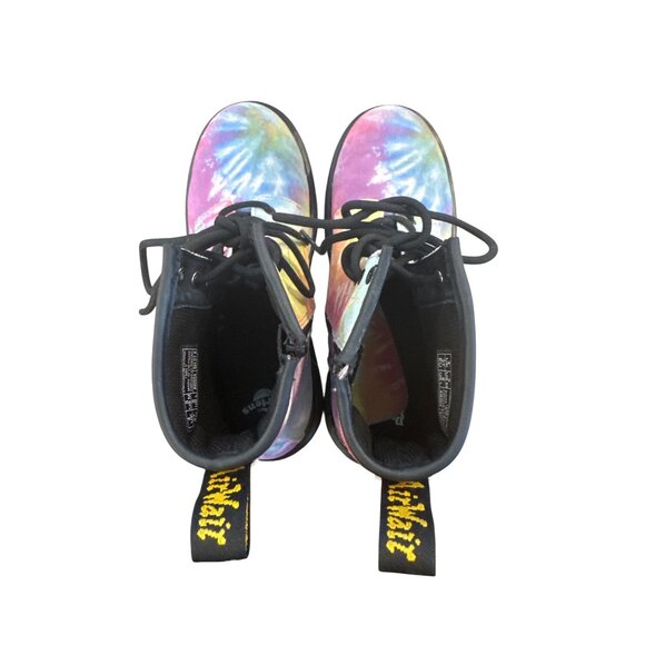Dr. Martens 1460 Tie-Dye Lace-Up Boots Women’s Size 6 Colorful Suede - Picture 10 of 11